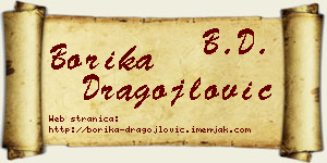 Borika Dragojlović vizit kartica